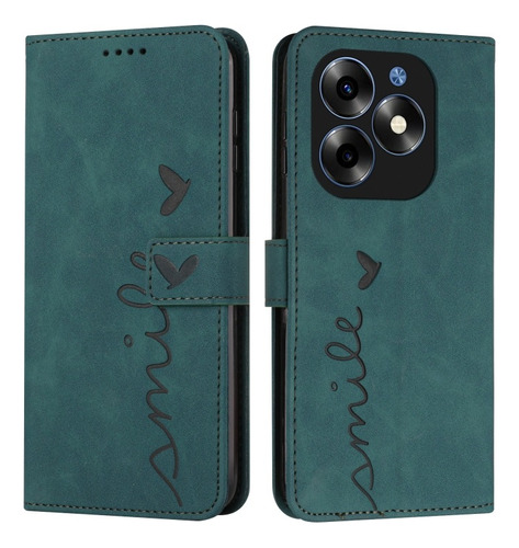 Funda De Cuero Para Teléfono Con Relieve De Amor Para Itel