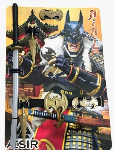 Batman Espada Ninja Set Espada Logos Kunai Cinto Ajustable | MercadoLibre