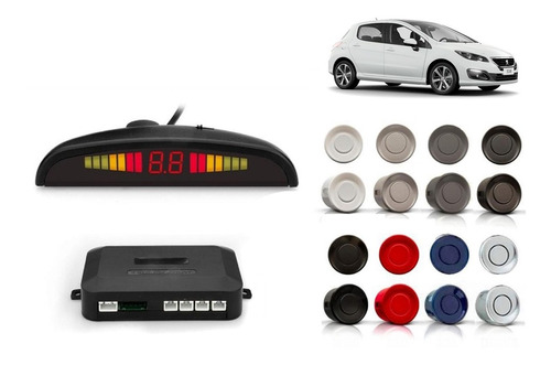 Sensor De Estacionamiento P/ Peugeot 308 Con Display 