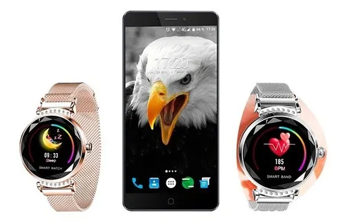 Reloj Smartwatch Femenino Kei Q7 Dorado Bluetooth Cuotas sin inter s
