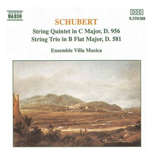 Schubert//quinteto De Cuerdas Ensemble Villa Musica/cd De Cu