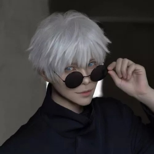 New Peluca Jujutsu Kaisen 28 Cm Cosplay Satoru Gojo 2024