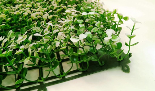 Follaje Artificial Muro Verde 3m2 Arrayan Blanco Panel 25x25