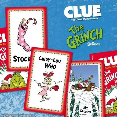 Juego De Mesa Clásico Clue The Grinch Dr. Seuss Importado
