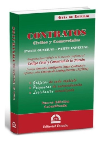 Libro - Guía De Estudio De Contratos -última Edición- Ed. E