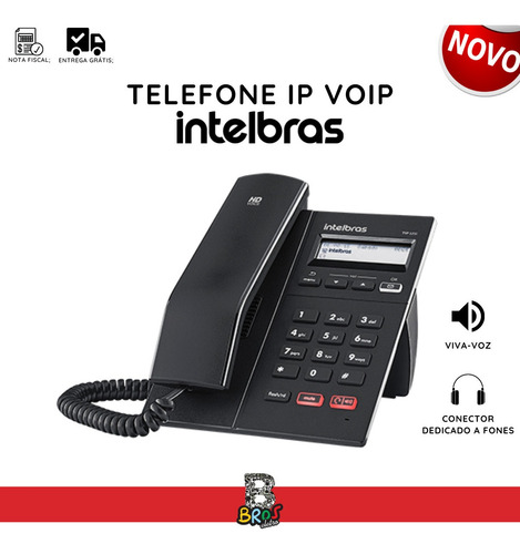 Imagem 2 de 7 de Aparelho Telefone Fixo Áudio Hd Viva Voz Voip Frete Rápido