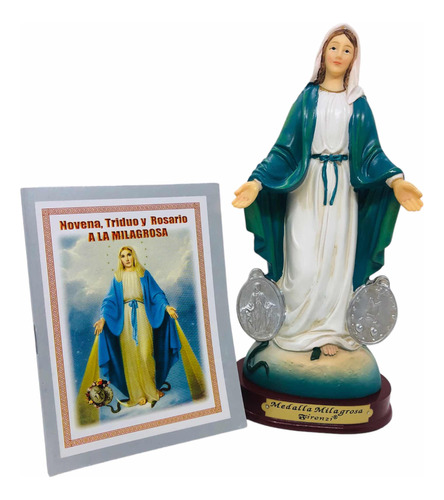 Virgen Milagrosa En Porcelana Firenzi 21cm + Novena