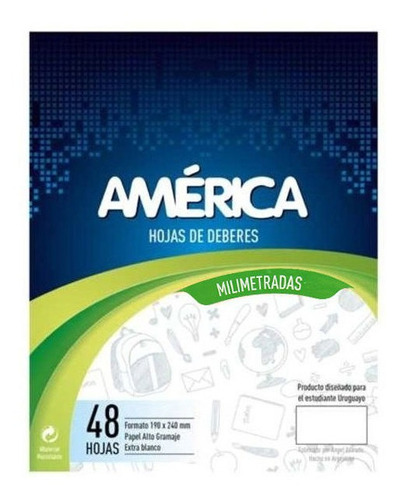 Hojas De Deberes Milimetradas 48h America