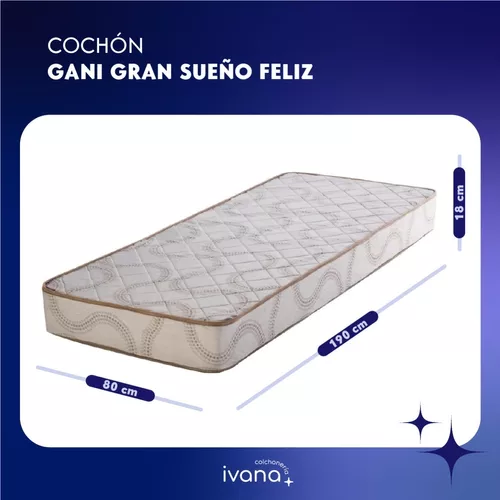 Colchón Gran Sueño Feliz 80 x 190 x 20 – Pedí tu colchón