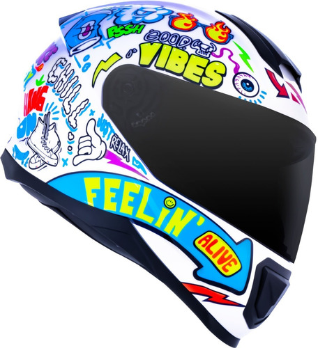 Capacete Norisk Razor Vibes White Branco