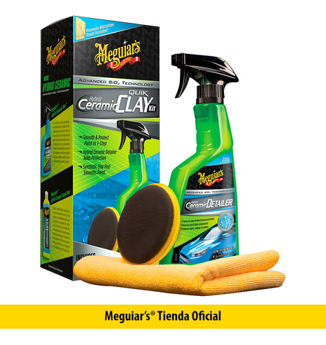 Kit De Descontaminado Cerámico Meguiars Ceramic Quik Clay 