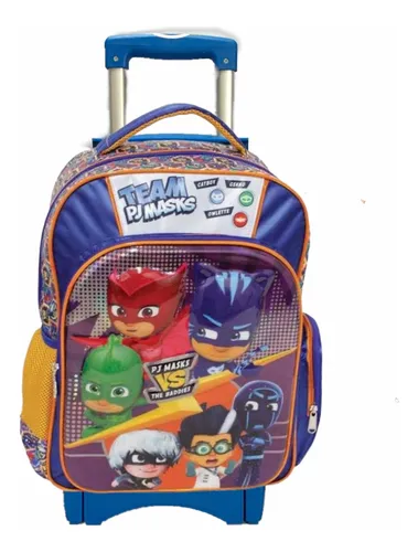 Pj Mask Mochila Original Con Carrito Llantas H roes Pijamas