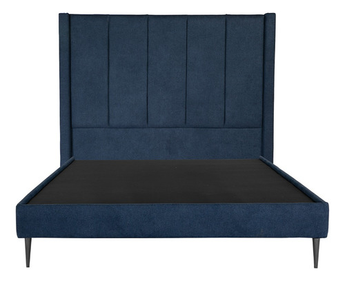 Cabecera + Base Cama Slim King Size Dicasa Nizza Azul
