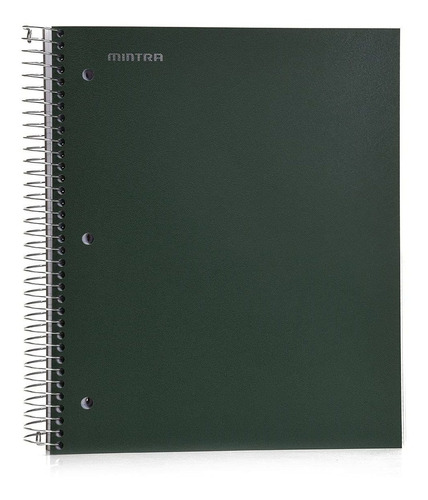 Mintra Office Cuadernos Espirales Duraderos, 5 Sujetos (verd