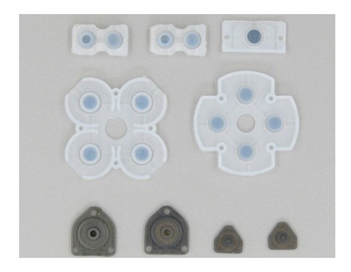 Imagen 2 de 4 de Repuesto Gomitas Botones Conductores Joystick Ps4