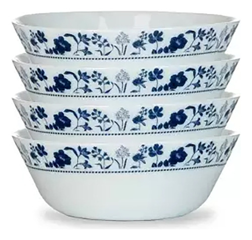 Tazones Vidrio Corelle Uso Diario 530 Ml Paquete 4 Pzas E04