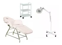 Comprar Camilla + Lupa + Carro Ayudante Cosmetologia Kit Promo