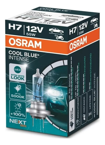 Lampara H7 Osram Cool Blue Intense Next 12v 55w Halogena