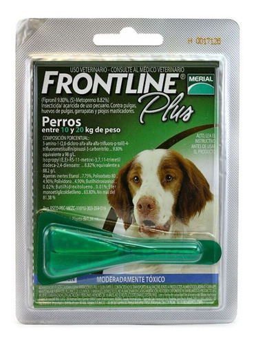 Pipeta Perro Frontline De 10 A 20kg