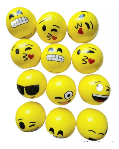 Pelotas Pelotitas Emoji Anti Stress X20 Unidades