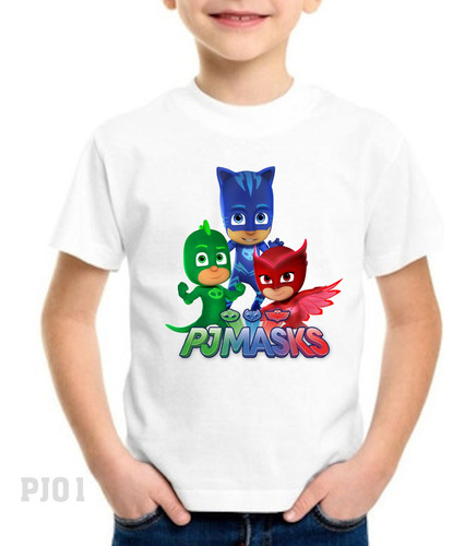 Franela Camisa  Pj Mask Personalizada Cumpleaños Cotillon