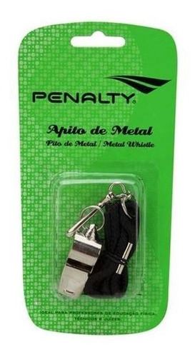 Imagem 1 de 3 de Apito De Metal Com Cordão Penalty