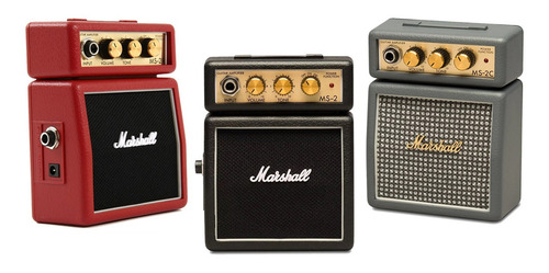 Imagen 4 de 4 de Amplificador Marshall Micro Amp MS-2 Transistor para guitarra de 1W color negro 9V