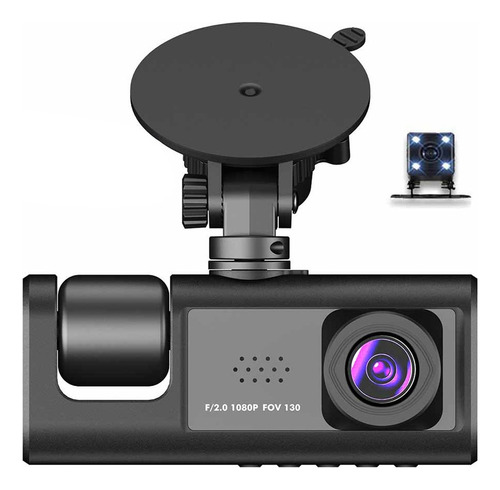 Tres Cámaras For 1080p Dashcam Night Vision Car Dv