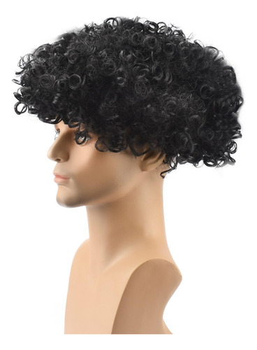 Peluca Horme, Unisex, Corta, Esponjosa, Afro Rizada, Para Di
