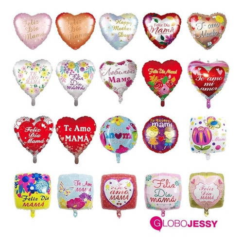 Globos Día De La Madre Kit Por 5 Globos Desinflados