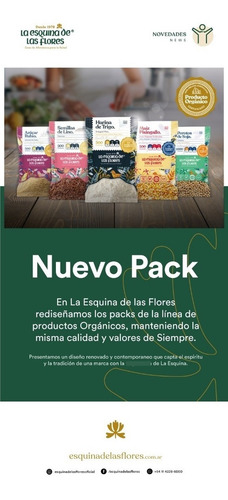 Imagen 4 de 6 de Salvado De Avena - La Esquina De Las Flores - 500 Gr.