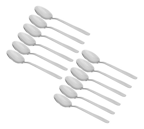 Cuchara De Postre De Mango Largo 316 Para Sopa De Acero Inox