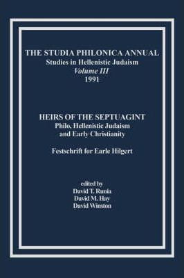 Libro The Studia Philonica Annual, Iii, 1991 : Heirs Of T...