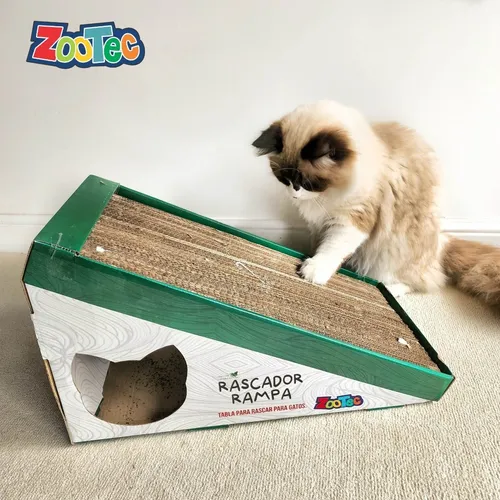 Rascador De Cart n Corrugado Rampa Para Gatos Zootec N 6