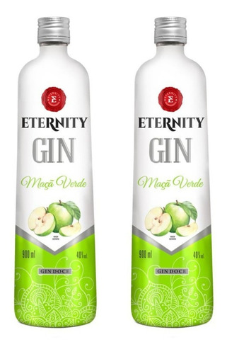 Gin Eternity Maçã Verde 950ml - 2 Un