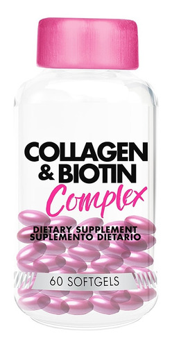 Collagen Biotin Complex 60 Capsulas Blandas. Healthy America
