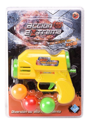 Pistola Lanza Pelotas Shoot Ball X 3 Acción Extrema 
