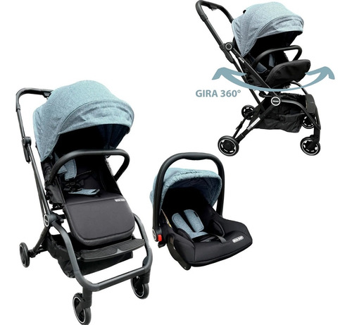 Coche Cuna Bebè Travel System Mega Baby Java 360º Rebatible