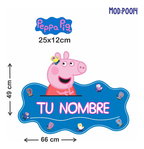 Pepa Pig Stickers Para Habitaciones 