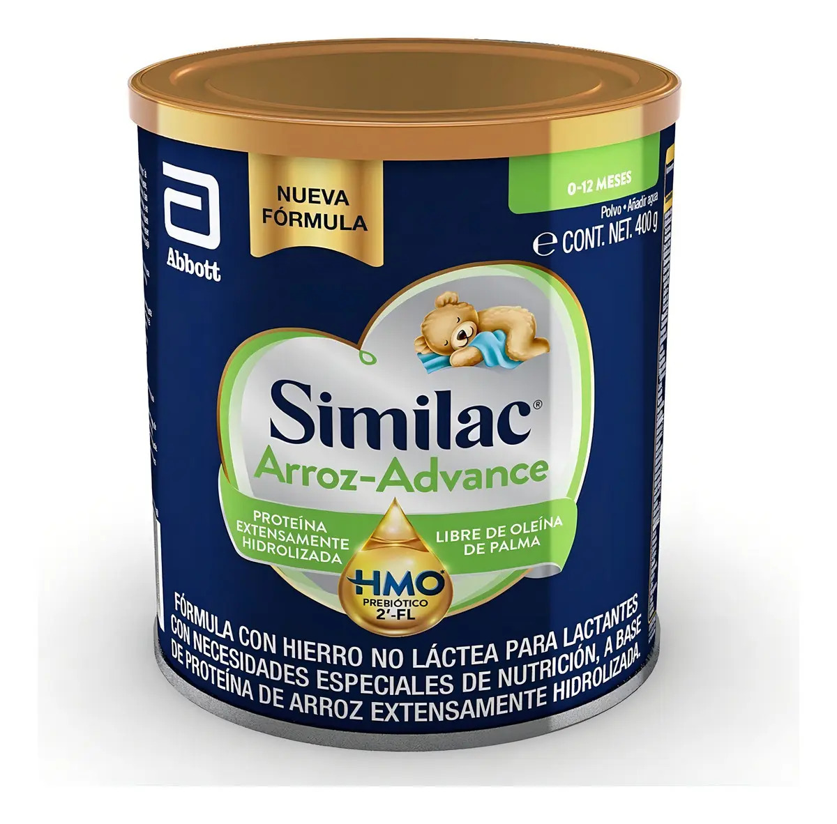 Similac Arroz- Advance Fórmula con Hierro No Lactea para Lactantes con Necesidades Especiales de Nutrición 0 a 12 meses 400g