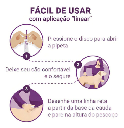 Antipulgas Ceva Vectra 3d Cães De 10 A 25 Kg 3 Pipetas Violeta