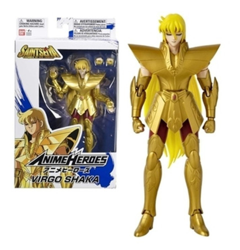 Boneco Virgo Shaka Anime Heroes - Cavaleiros Do Zodíaco