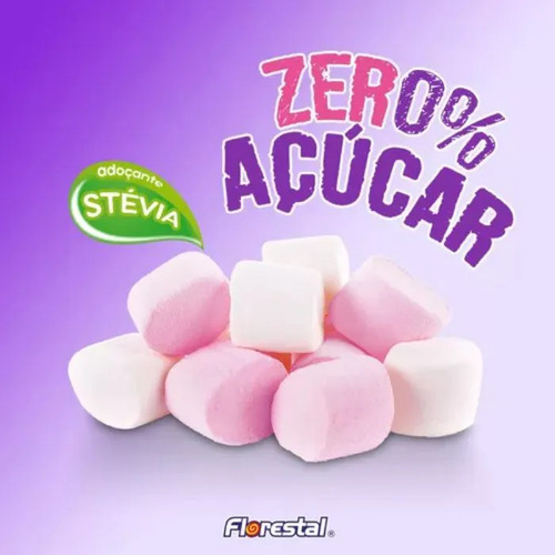 Kit 5 Pacotes Marshmallow Zero Açúcar 70g Cada - Florestal