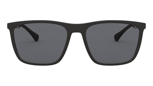 Lentes De Sol Black Rubber Emporio Armani