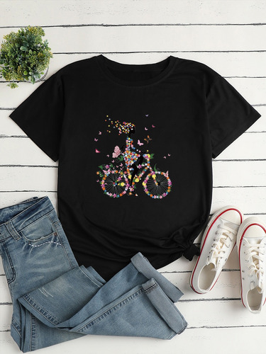 Camiseta De Moda Para Mujer, Calidad Sudadera Playera Mujer