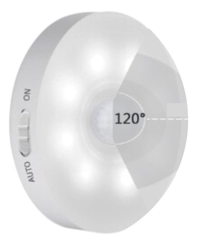 Luz Led Noche 3 Modos De Uso Sensor Movimiento Recargable