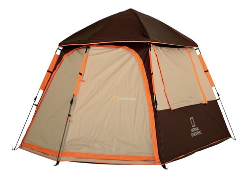 Carpa Para 6 Personas Kootenay Vi Marrón - National Geograph