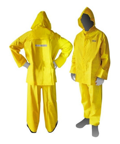 Traje De Lluvia Amarillo Duty Pijama Pvc