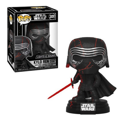 Imagem 3 de 3 de Funko Pop Star Wars: Kylo Ren #308 Lights & Sounds