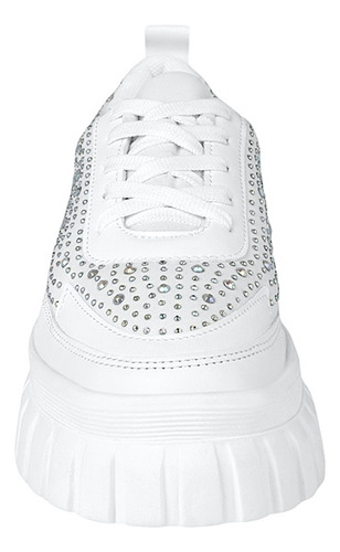 Tenis Casuales Dama Stylo 18668 Simipiel Blanco